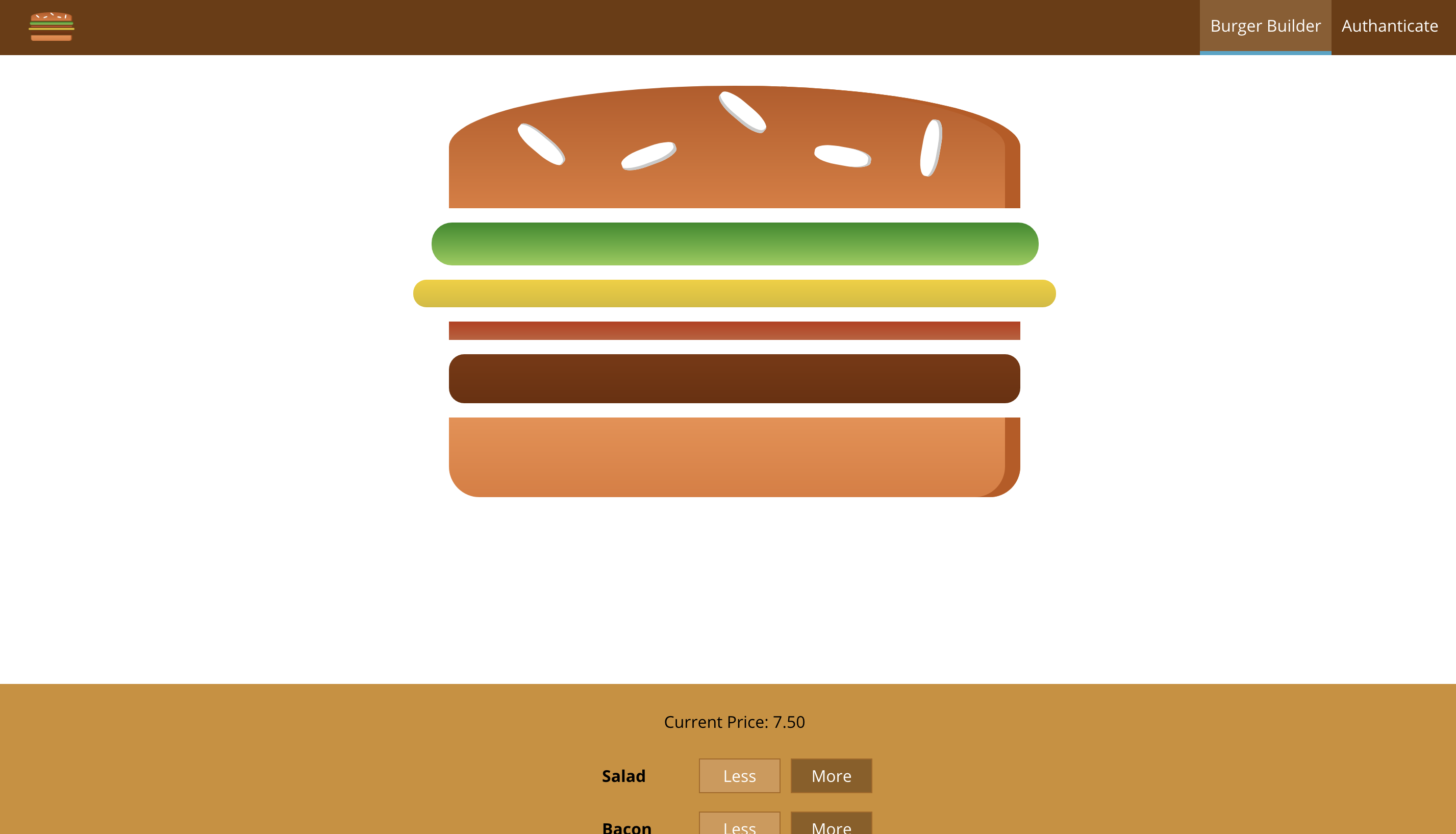 Burger Builder
                            Preview